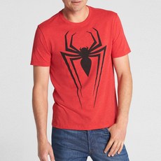 갭 남성용 마블 스파이더맨 그래픽 티셔츠