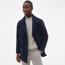 갭 남성용 울 피코트