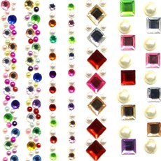 Dongsung Jigongsa黏貼珠子2 貼紙 混合尺寸, 混色, 10片