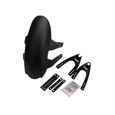 DL 모터사이클 튜닝 부품 가와사키 Z250 혼다 CB190R 호환 리어타이어 머드가드 BK, 1세트