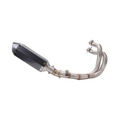 DL 摩托車改裝零件 川崎 ER6N 適用 中段 碳纖維排氣管 S/BK, 1個