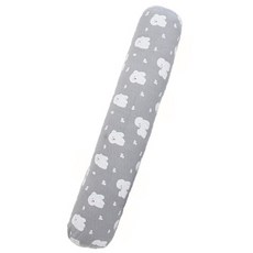 Daeyil Company半牛奶狗大糖果靠枕套, 灰色的