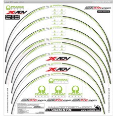 스텝원 모토스티커 혼다 X ADV 휠스티커, 프라막그린, 1세트