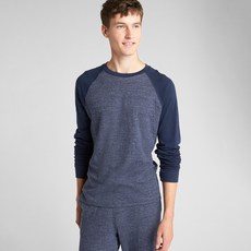 갭 남성용 더블 페이스 긴팔 래글런 티셔츠