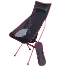 Super Six 便攜式折疊休閒高級椅, 紅色, 1個