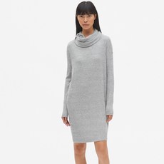 갭 여성용 리브드 카울 넥 스웨트 드레스