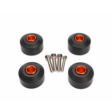 DL 모터사이클 튜닝 부품 KIM duke 125/200/390 호환 악세서리 프론트 리어 포크리프트 슬라이드패드 보호대 검정 MP0008, 1개