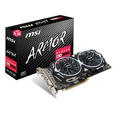 MSI 그래픽카드 RADEON RX 580 아머 OC D5 8GB, RX580AR