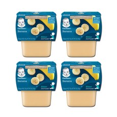 거버 2단계 이유식 2p, 바나나맛, 113g, 4개