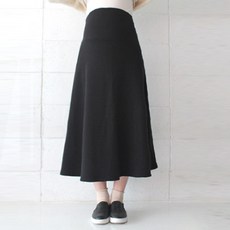 T字刷毛傘狀長裙