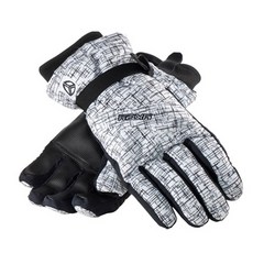 YKEY 男士滑雪手套 SG-1064, 白色印刷