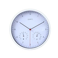 화이트 온습도계 시계 99043, 혼합 색상
