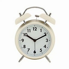 錘鈴桌鐘 象牙白, 混色