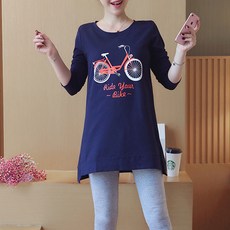 씨엔티 임부복 기모 긴소매 티셔츠 BC056