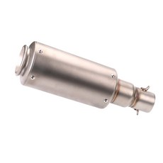 DL 모터사이클 튜닝 부품 혼다 CBR125 CB400 CBR250 CB600 CB1300 호환 스테인리스 머플러 51mm S, 1개