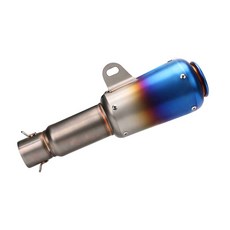 DL 모터사이클 튜닝 부품 공용 스테인리스 블루번 SC 대형 배기파이프 S/BB, 1개