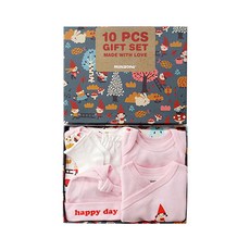minizone Happy Day字樣服飾彌月禮盒10件組