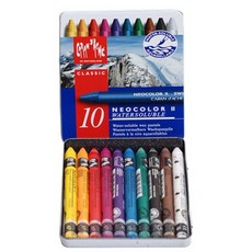 까렌다쉬 네오칼라2 수성 크레용, 10색, 1세트