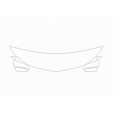 HEXIS 雪佛蘭 Equinox L 2018 PVC HFM 45.72cm BIKINI WRAPPED PPF保護膜, 1個, 單一顏色