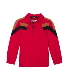 까띠미니 아동용 배색 피케 폴로 셔츠