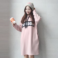 PANG PANG SHOP London字樣長版連帽連身裙