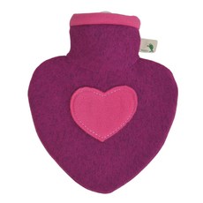HUGO FROSCH 保溫袋 Hot Pack Heart Fleece Cover 覆盆子 1L, 1個