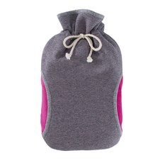 HUGO FROSCH 高級舒適冷熱水袋 2L 粉灰色, 1個