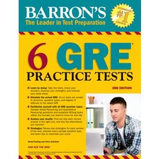 Barron's 6 GRE Practice Tests 3rd Edition Paperback, Barron's Educational Series