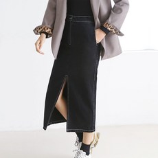 반하지오 임부복 데님 트임치마