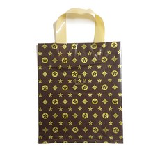 Packstar 手提塑膠袋 M 6號 41 x 51 cm, 棕色AA, 50入