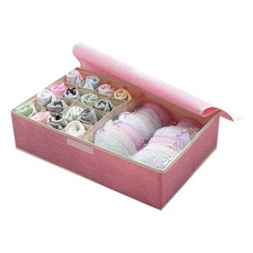 Market Gamsung 17格內衣收納箱 粉紅, 粉色, 1個