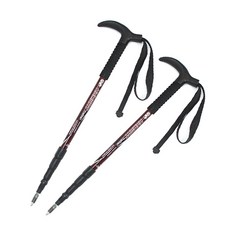 HUMONT T字型登山杖 MTL-425 2入, 紅色