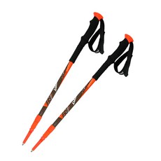 HUMONT 3段登山杖 MSL-505 2入, 橘色