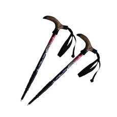 HUMONT T字型登山杖 MTL-410 2入, 紅色, 1套