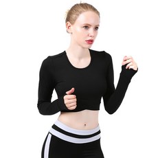 블루밍제이 여성용 크로스크롭 요가복 상의