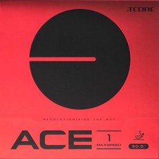 TMOUNT Ace 1桌球拍橡膠, 黑色的