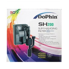 DoPhin 水族箱用超薄型懸掛式過濾器 2.8W SH-200, 1個