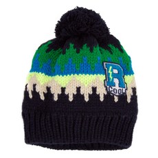 까띠미니 아동용 자카드 폼폼 니트 모자