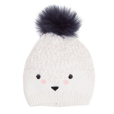 까띠미니 아동용 폭신폭신 폼폼 니트 모자