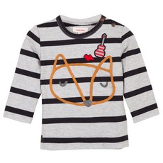 카티미니 아동용 동물 패턴 스트라이프 튜블러 니트 티셔츠