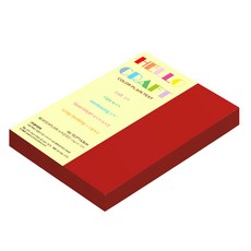 paperculture New C-Plain No.37 亮紅色 雙面色紙 A6, 200張