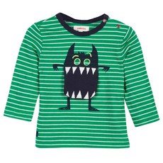 까띠미니 아동용 귀여운 몬스터 패턴 스트라이프 티셔츠