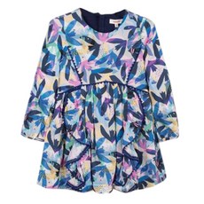 까띠미니 여아용 숨은새 프린트 크레이프 원피스