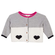 카티미니 여아용 예쁜 디자인의 양면 울 가디건