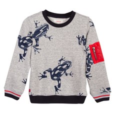 까띠미니 아동용 프린트 말지 플리스 스웨터