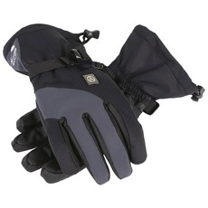 YKEY 男士成人鵝絨滑雪手套 SG-5010, 黑色的