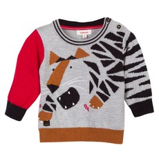 까띠미니 아동용 타이거 디자인 자카드 스웨터