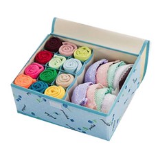 마켓감성 패브릭 속옷 수납박스 랜덤 발송, 1개