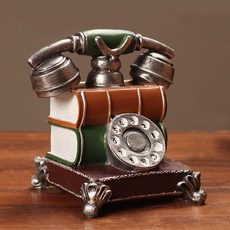 DM I Love Home 歐式電話裝飾品, 綠色