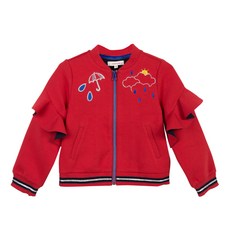 까띠미니 여아용 양면 저지 집업 가디건